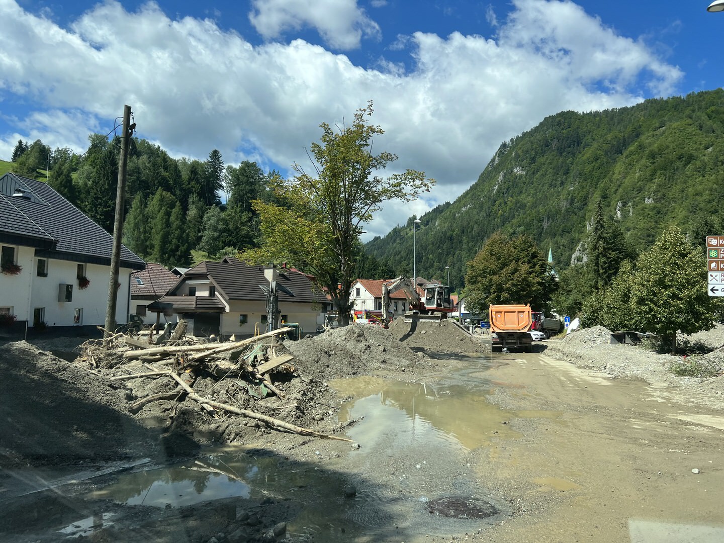Hochwasserhilfe Slowenien Bauwerk Rodgau